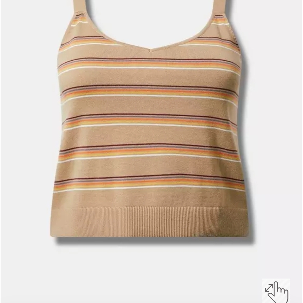 Torrid Multicolor Striped Camisole